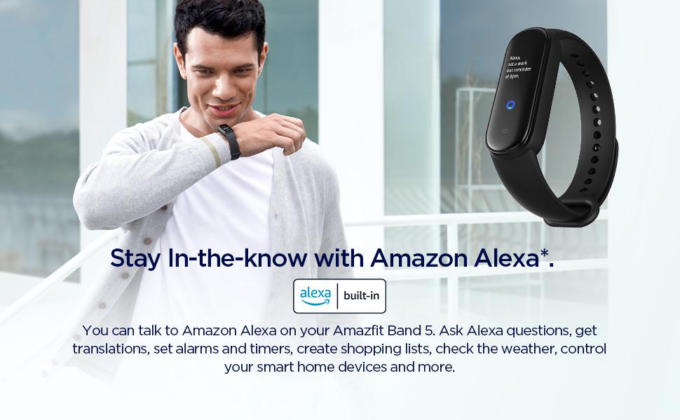 amazfit band 5 smart band alexa