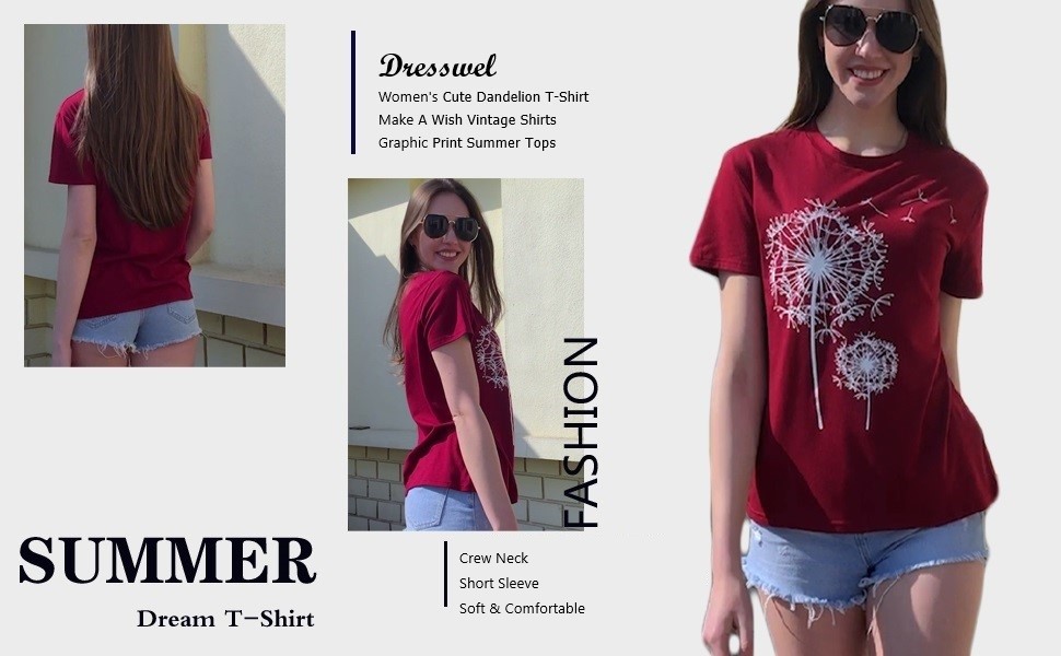 dandelion tshirt for women