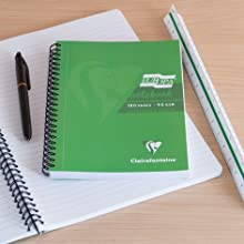 Clairefontaine, notebook, green, Europa, A4, A5, stationery