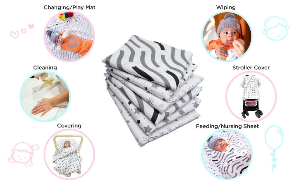 Muslin Squares baby pack