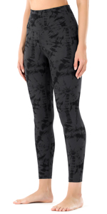 Black Grey Tie dye Leggings