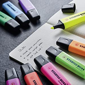 STABILO, STABILO BOSS ORIGINAL, STABILO BOSS, highlighter, marker, pen, pencil case, organise,school