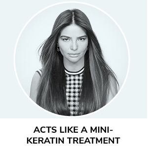 acts like a mini keratin treatment