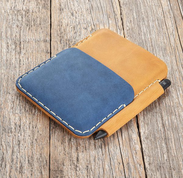 Bovine leather case for Microsoft Surface Duo 2 / Duo 1st gen. Personalised wallet - Image 4