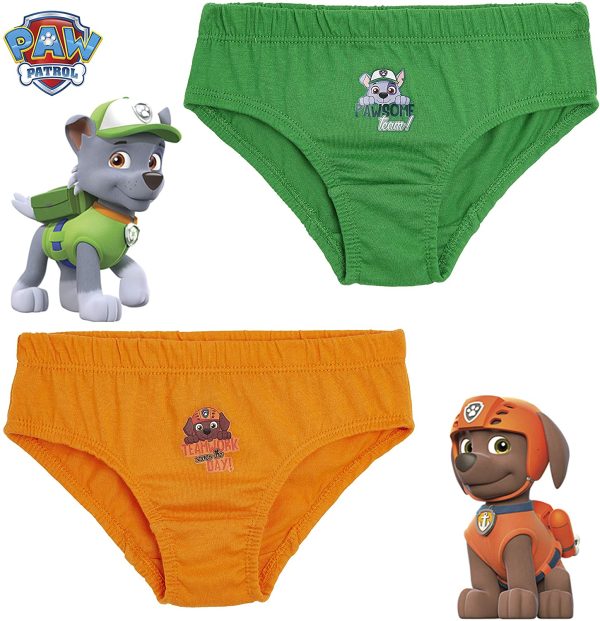 Paw Patrol Boys Pants, Pack of 5 Briefs With Mighty Pups Print Marshall Chase Paw Patrol, 100% Soft Cotton Boys Underwear, Gifts For Boys Toddlers Age 18 Months - 7 Years - Image 7