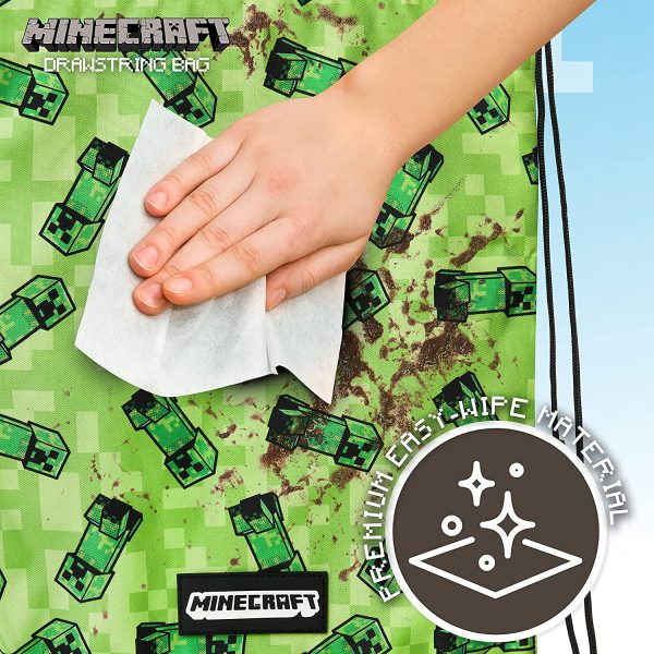 Minecraft Drawstring Bags, School PE Kit, Gym, Swimming, Sports, Travel, Minecraft Gifts - Image 5