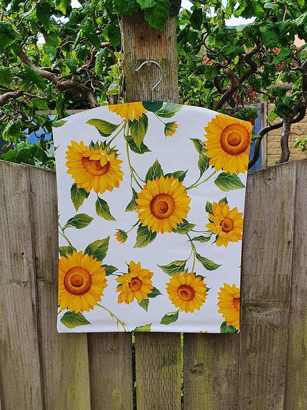 End of season SALE. Handmade large peg bag 15" x 18" SUNFLOWER quality wipe clean fabric