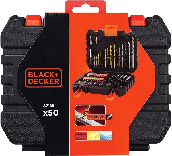 Black + Decker A7188 Drill and Screwdriver Bit Set 50-Piece - Image 2