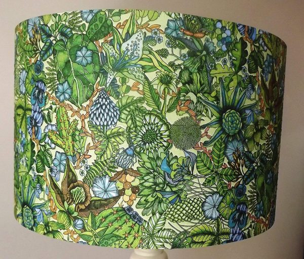 Green Leaves Lampshade,Mandala, vintage, shabby chic, jungle, - Image 3