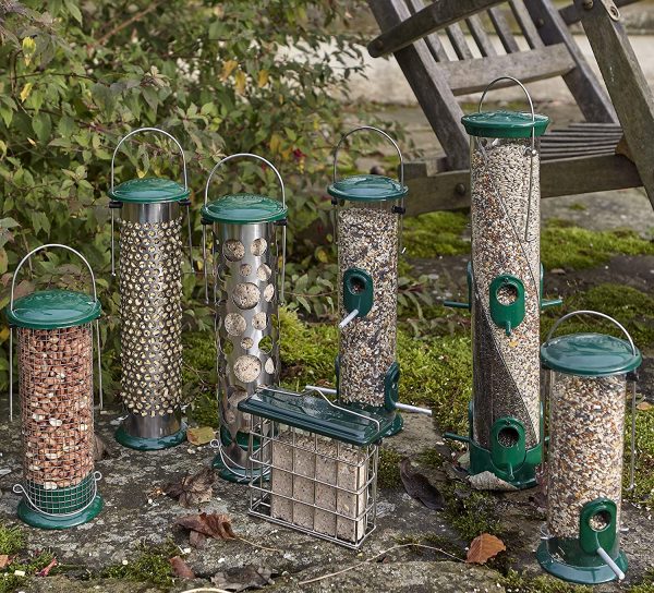 Peckish All Weather Metal Bird Seed Feeder, Large