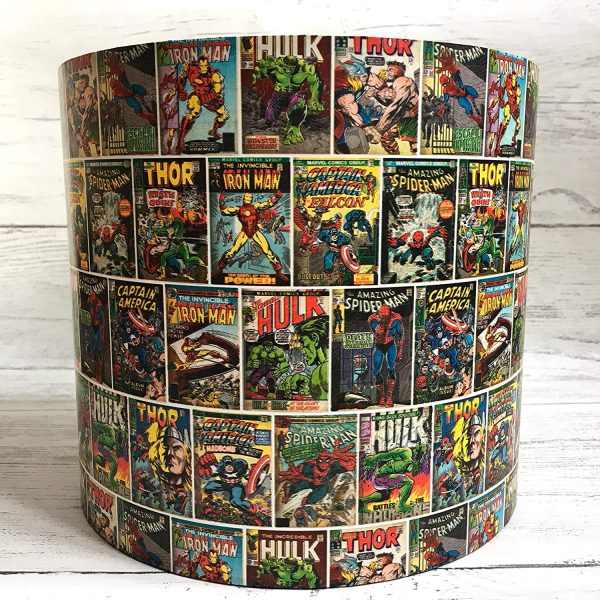 Kids Lampshade Peter Rabbit Alice Marvel Comics Strip Ceiling Light shade Handmade