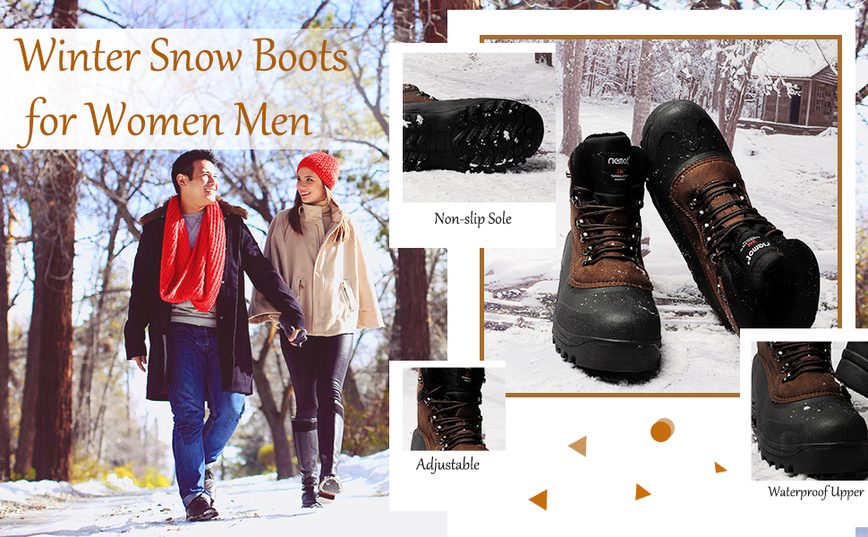 winter boots for men waterproof snow