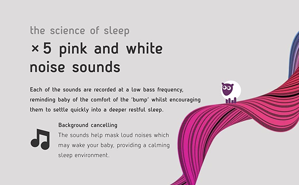 pink and white noise encourage deep restful sleep baby sleep aid