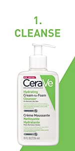 CeraVe; hydrating; Cleanser; amino acid; Wash; Face; Body; Sensitive; dry; normal; Skin