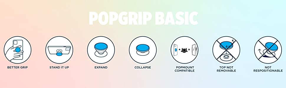 Popsockets PopGrip Basic infographics