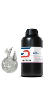 Siraya Tech Blu 3D Printer Resin 1kg Clear V2 Strong and Precise High Resolution