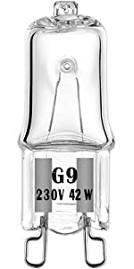 G9 Halogen Bulbs 42W