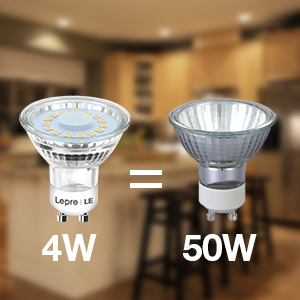 Lepro GU10 LED Bulbs Warm White, 50W Halogen Spotlight Equivalent