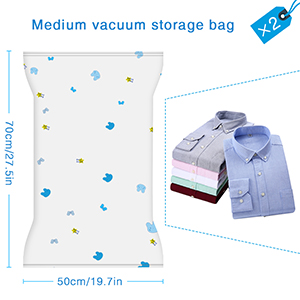 The sealed vacuum storage bag