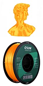 eSUN Silk PLA Filament 1.75mm Silky Shiny 3D Printer Filament PLA 1KG Spool 3D Printing Filament