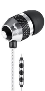 betron b25 noise isolating earphones with volume controller and micropone 