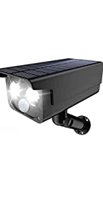 camera solar security light