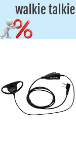 Two way radio headset d type clear communication