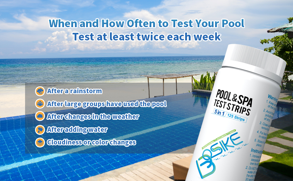 swimming pool test strips pool testing strips