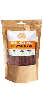 chicken and beef treats strips dog treats for dogs