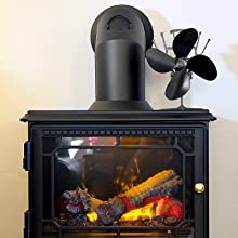 Heat Powered 4 Blade Stove Fan | M&W 