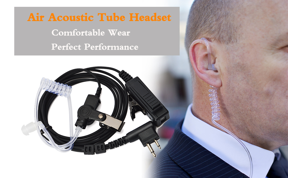 uayesok air acoustic tube headset