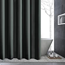 resistant waterproof fabric extra wide curtain liner large for wet room hotel bath family rustproof 