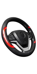 car steering wheel cover leather