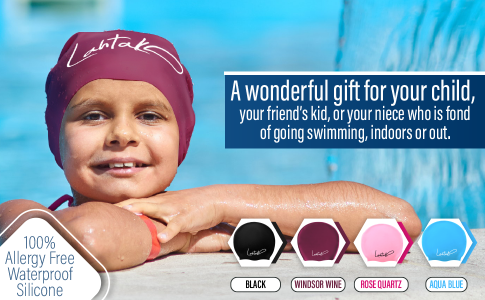 pink swim cap black blue red swim cap girls kids teens