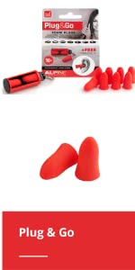 Alpine Plug&Go foam earplugs - B07PWQLKDC