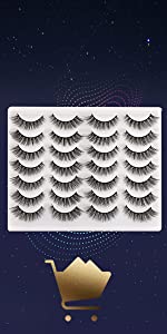 Newcally Cat eye 14 Pairs Lashes