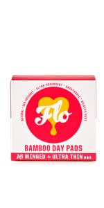 FLO Organic sanitary night day pads 16