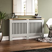 Vida Designs Arlington Radiator Cover, Grey, Large