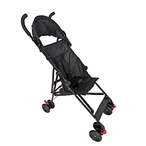 stroller with hood retracted