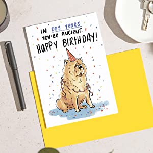 Funny Dog Birthday Card For him for her doggy cat card for pet owner cheeky birthday