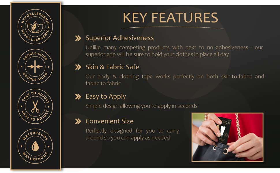 Key Features Body & Clothing Tape