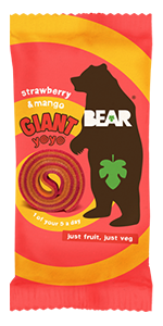 BEAR giant yoyo dried fruit roll strawberry and mango