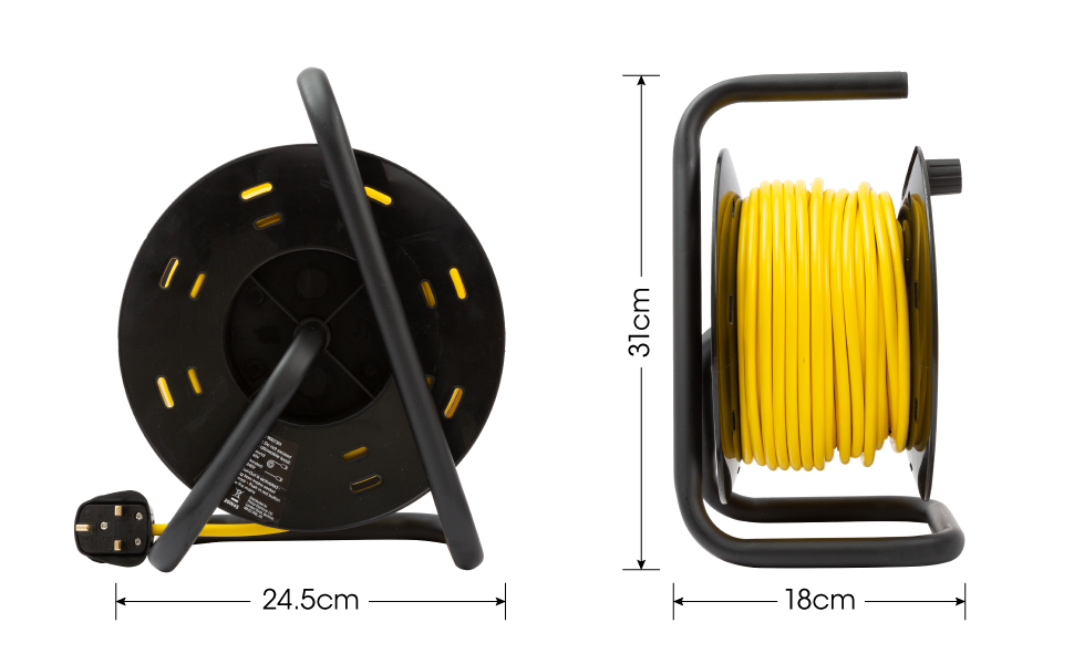 SLx Extension Lead 30m Heavy Duty Cable Reel