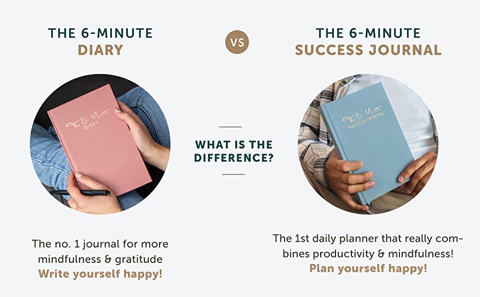 urbestself 6-minute-diary diary planner organizer 6-minute-diary-pure 6-minute-principle