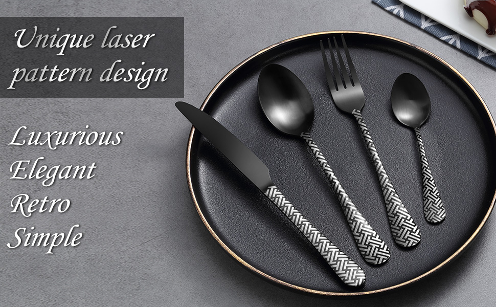 satin finish cutlery set