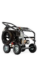 high pressure washer jet spray cleaner petrol barrel fed 