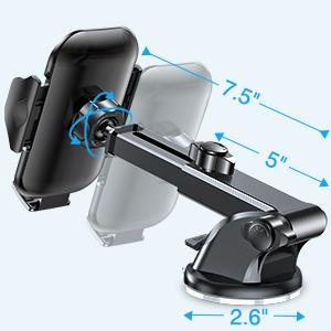 long arm car phone bracket