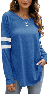 baseball tops for women long sleeve