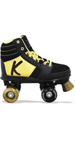 Kingdom GB Candy Quad Roller Skates Black Gold