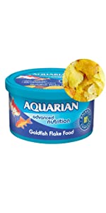 aquarian goldfish fish food flakes flake fishes aquatic pet dry dried clean clear fresh water aquari